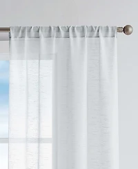 Nautica Erasmus Sheer Rod Pocket Window Curtain Panel Pair, 38" x 84"