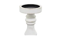 Wood Traditional 2 Piece Turned Style Candle Holder Set