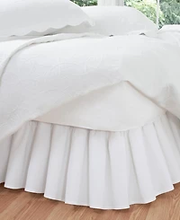 Fresh Ideas Ruffled Poplin Bed Skirt, Queen
