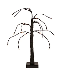 Led Lighted Weeping Halloween Twig Tree with Orange Lights, 24"