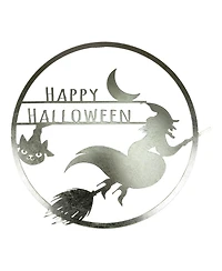 Flying Witch Happy Halloween Wall Sign, 17"