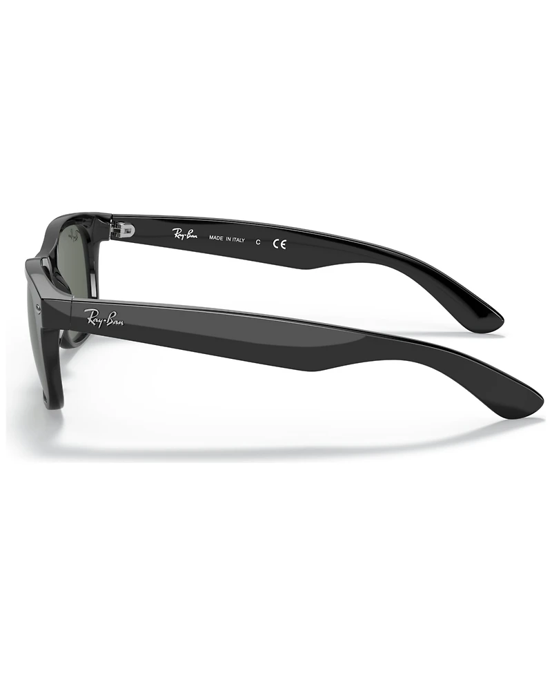 Ray-Ban Unisex Low Bridge Fit Sunglasses, RB2132F New Wayfarer Classic 58