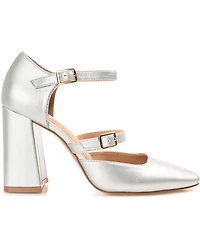 Journee Collection Women's Isadorah Double Strap Heels