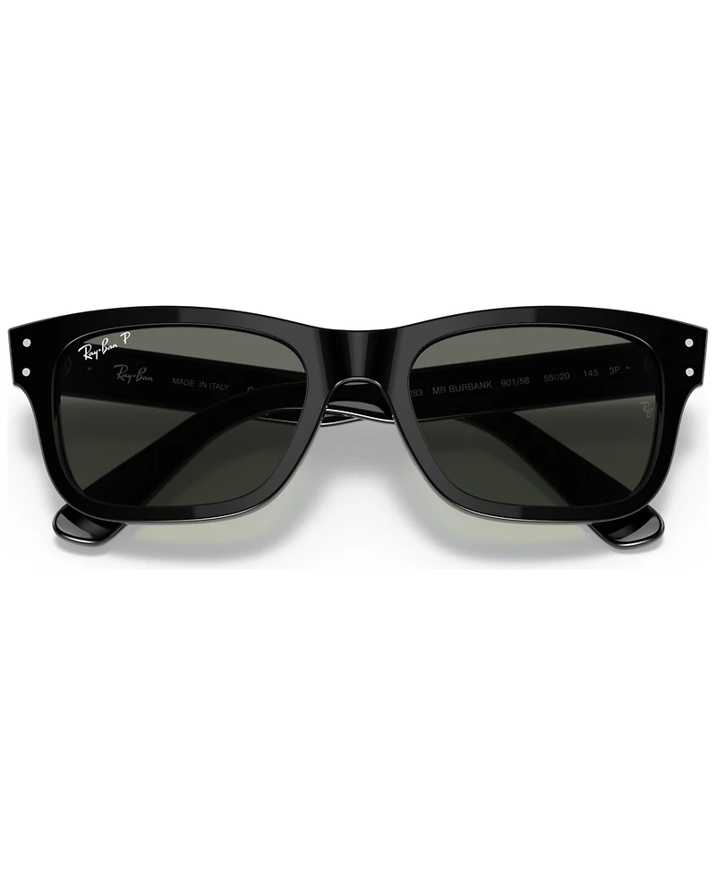 Ray-Ban Men's Polarized Sunglasses, RB2283 Mr Burbank