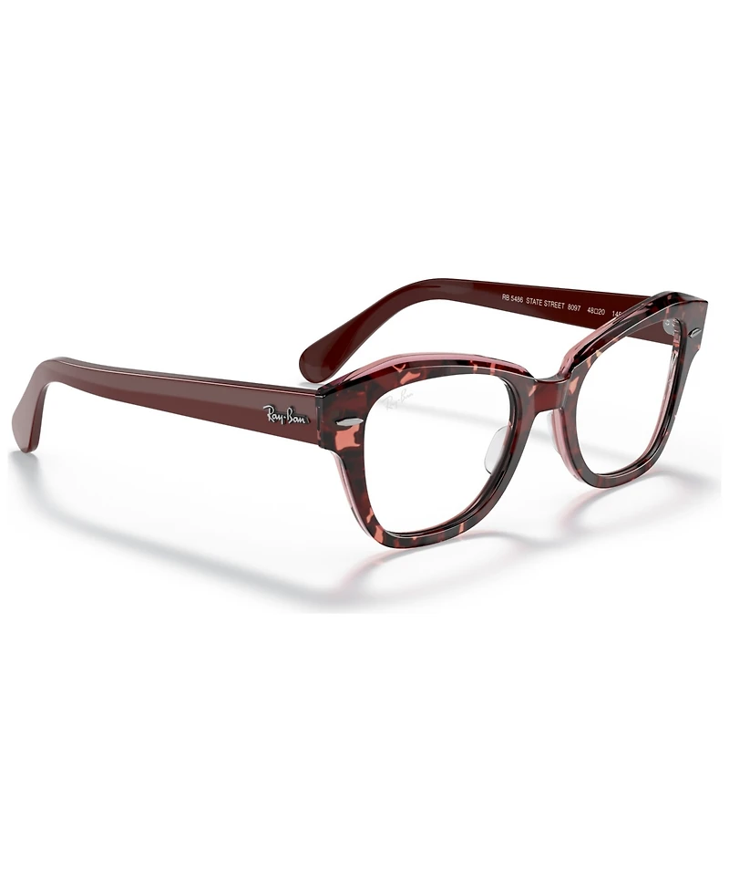 Ray-Ban RB5486 State Street Unisex Irregular Eyeglasses