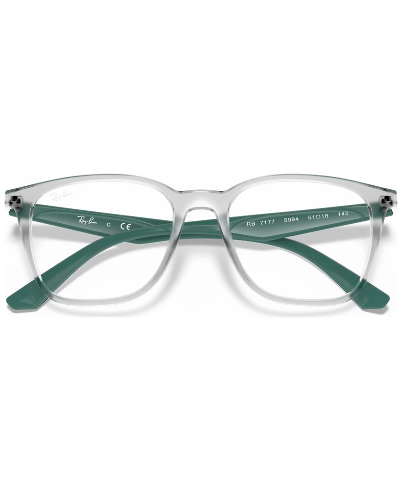 Ray-Ban RX7177 Unisex Square Eyeglasses