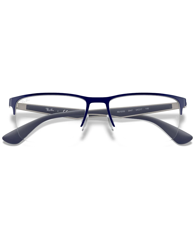 Ray-Ban RX6335 Unisex Rectangle Eyeglasses