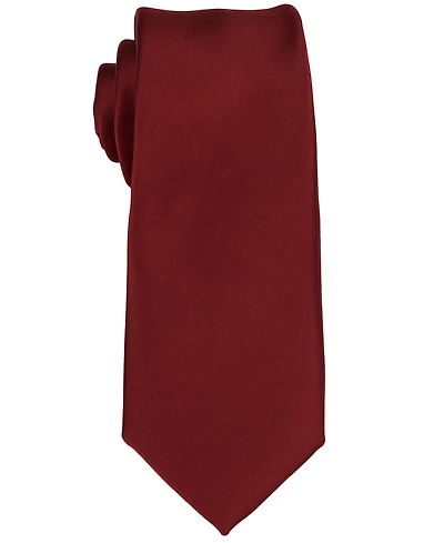 ConStruct Men's Satin Solid Extra Long Tie