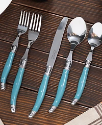 French Home Laguiole 20 Piece Stainless Steel Flatware Set, Service for 4