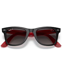 Ray-Ban Disney Unisex Polarized Sunglasses, RB2140 Wayfarer Mickey J22 50