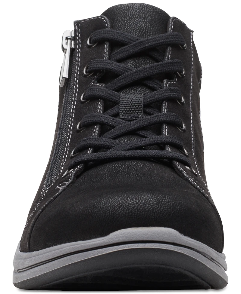 Clarks Women's Breeze Glide Lace-Up Zip Sneakers