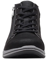 Clarks Women's Breeze Glide Lace-Up Zip Sneakers