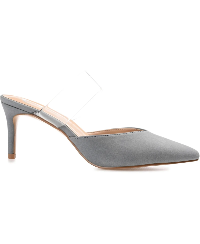 Journee Collection Women's Ollie Lucite Strap Heels