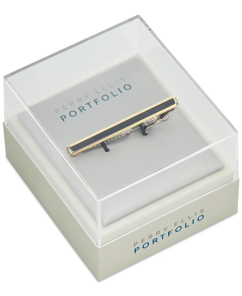 Perry Ellis Portfolio Men's Gold Tie Bar