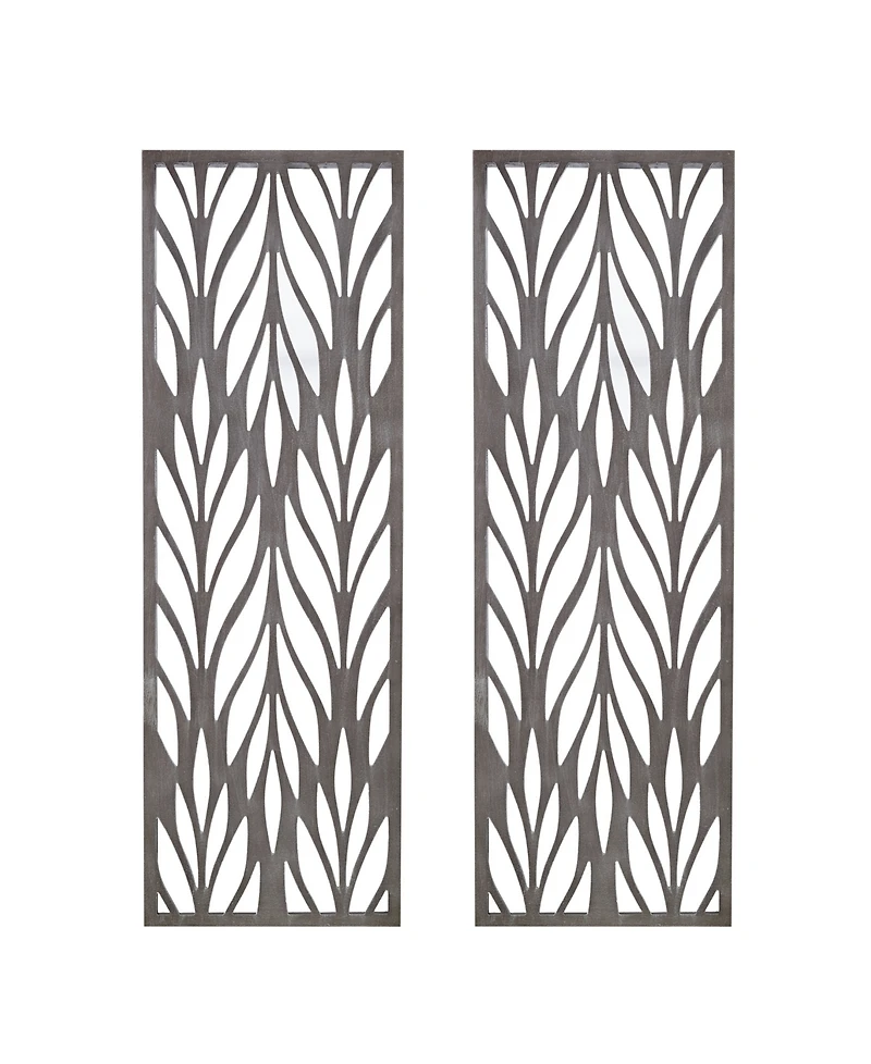 Madison Park Florian Carved Wall Panel Decor Set, 2 Piece