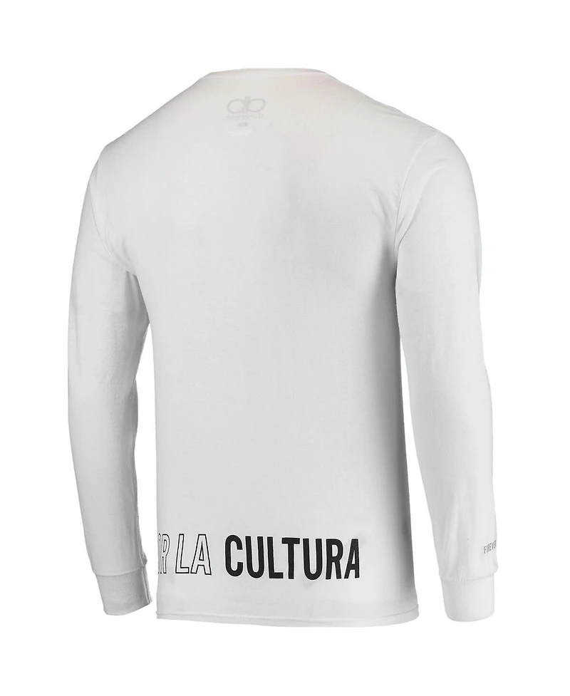 Men's Dunbrooke White Nfl Por La Cultura '21 Collection Long Sleeve T-shirt