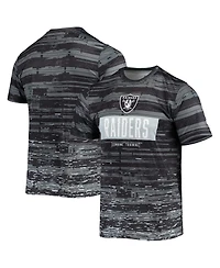 Men's New Era Black Las Vegas Raiders Combine Authentic Sweep T-shirt
