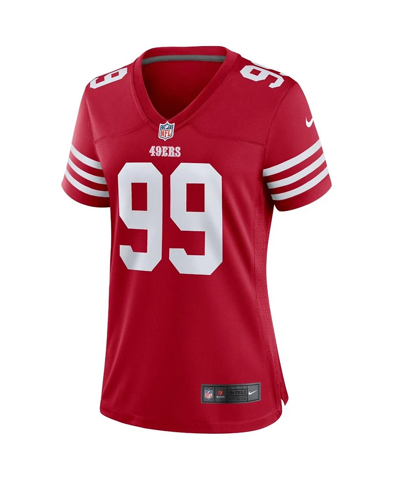 Women's Nike Javon Kinlaw Scarlet San Francisco 49ers Player Game Jersey