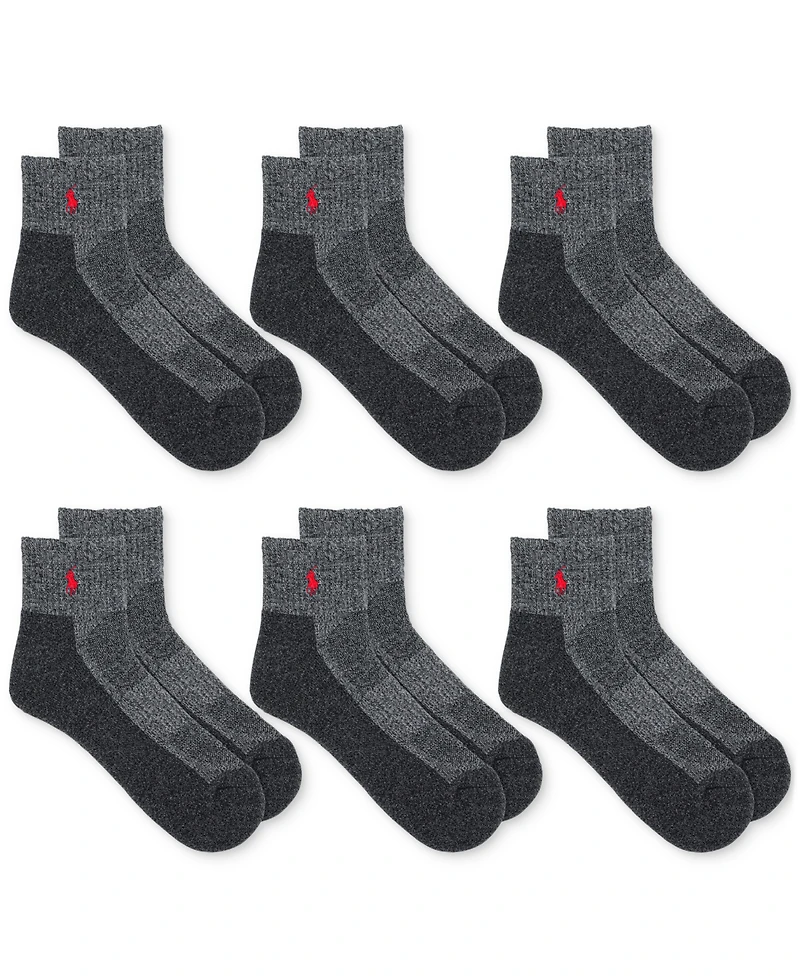 Polo Ralph Lauren Men's 6-Pk. Performance Red Pony Quarter Socks