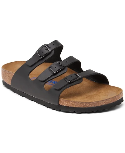 Birkenstock Women's Florida Birko-Flor Nubuck Soft Footbed Sandals from Finish Line