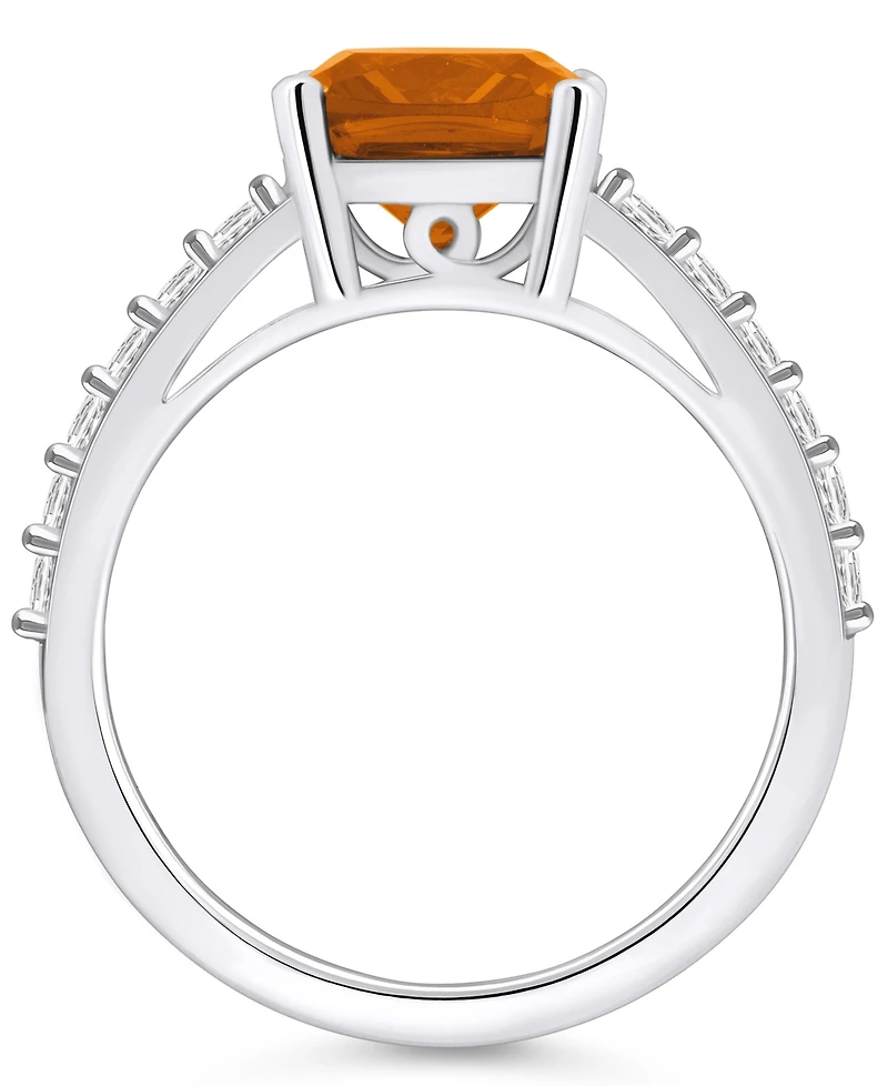 Macy's Citrine (2 Ct. T.w.) and Diamond (1/3 Ring 14K Gold