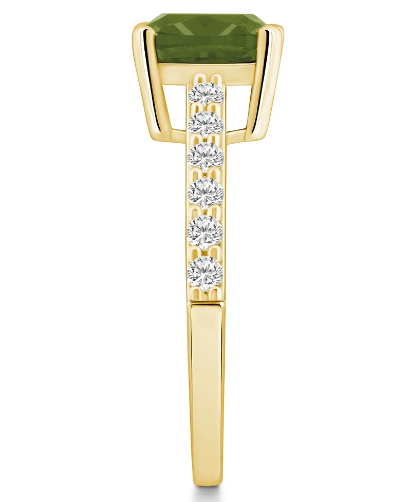 Macy's Peridot (2-3/8 Ct. T.w.) and Diamond (1/3 Ring 14K Yellow Gold