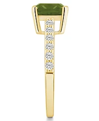 Macy's Peridot (2-3/8 Ct. T.w.) and Diamond (1/3 Ring 14K Yellow Gold