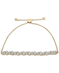 Wrapped in Love Diamond Swirl Cluster Bolo Bracelet (1 ct. t.w.) in 14k Gold, Created for Macy's