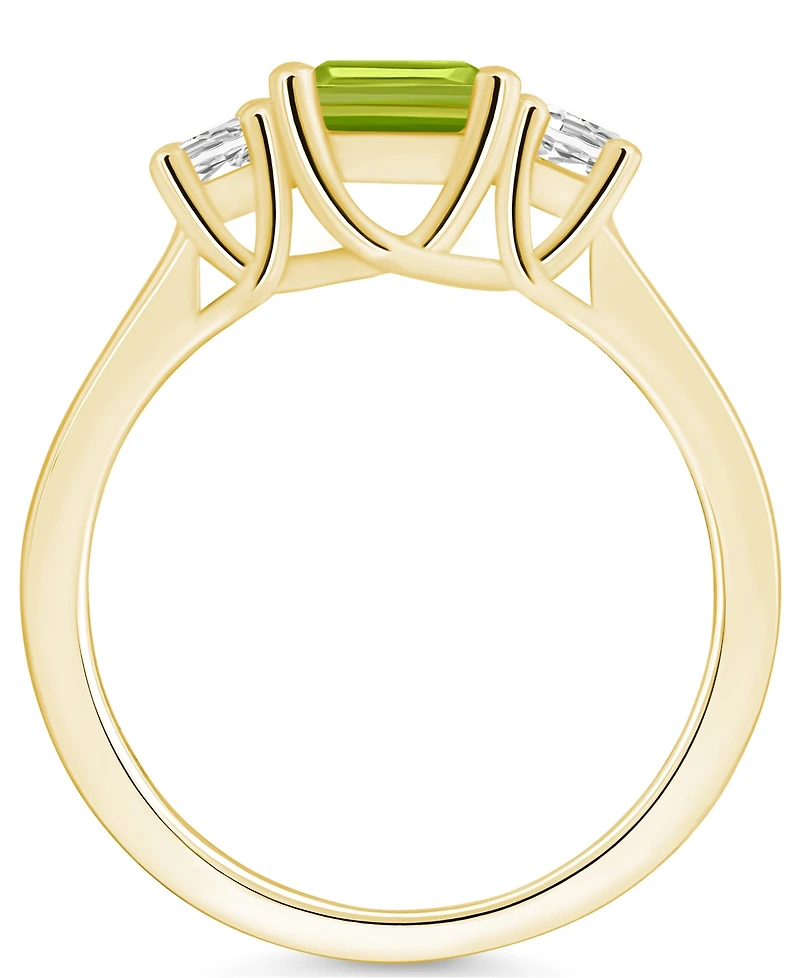 Macy's Peridot and Diamond Ring (1-3/4 ct.t.w 1/4 ct.t.w) 14K Yellow Gold