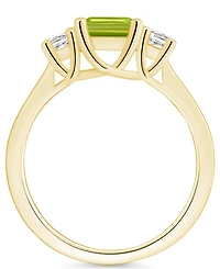 Macy's Peridot and Diamond Ring (1-3/4 ct.t.w 1/4 ct.t.w) 14K Yellow Gold