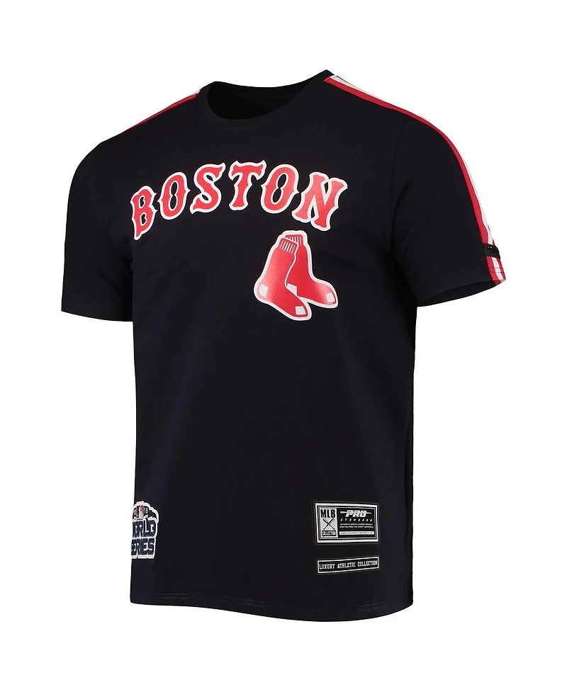 Men's Pro Standard Navy, Red Boston Red Sox Taping T-shirt