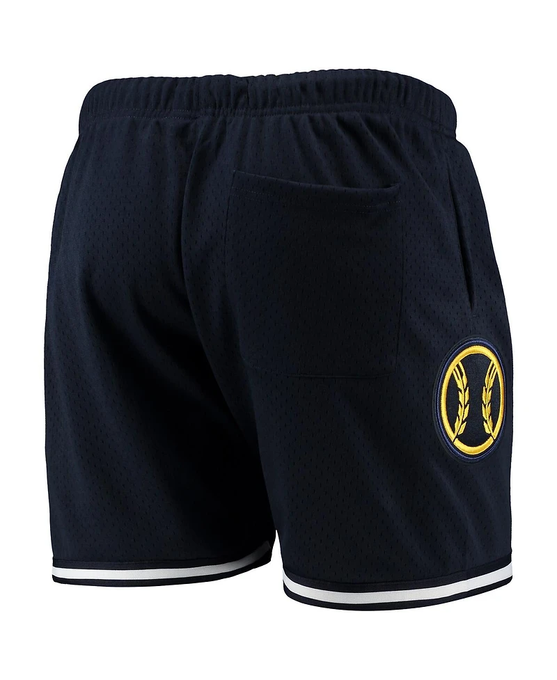 Men's Pro Standard Navy Milwaukee Brewers Logo Mesh Shorts