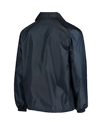 Men's College Navy Seattle Seahawks Coaches Classic Raglan Full-Snap Windbreaker Jacket