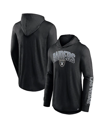 Men's Fanatics Black Las Vegas Raiders Front Runner Pullover Hoodie