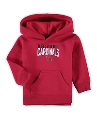 Toddler Boys Cardinal, Heathered Gray Arizona Cardinals Fan Flare Pullover Hoodie and Sweatpants Set