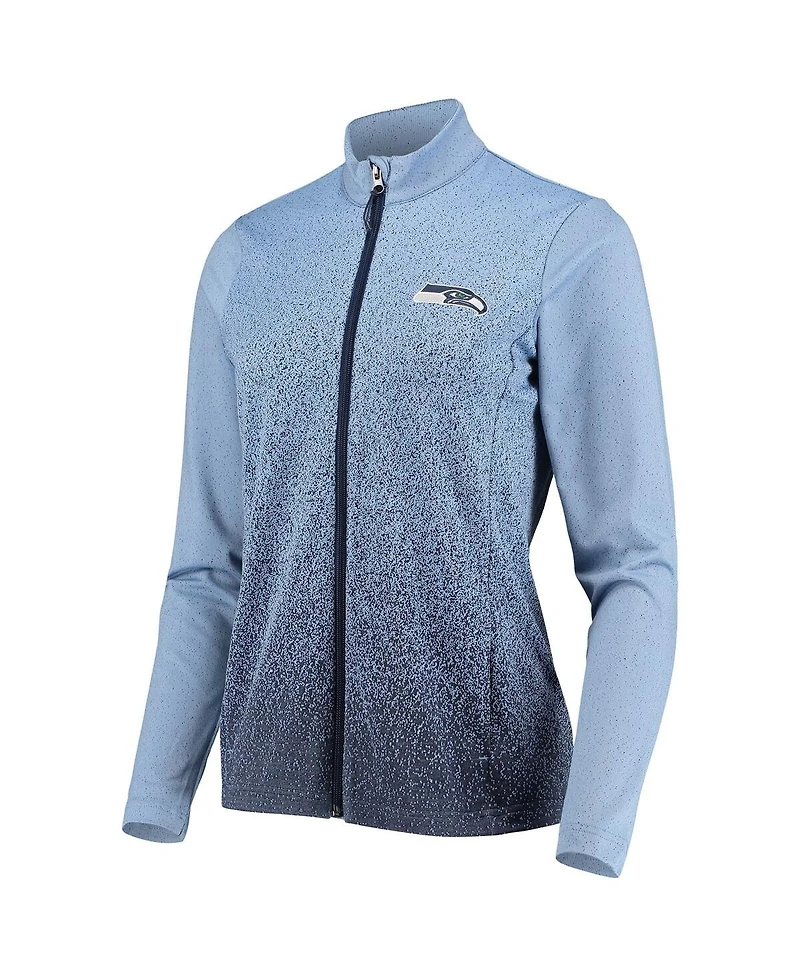 Women's Antigua Royal, College Navy Seattle Seahawks Guide Full-Zip Jacket