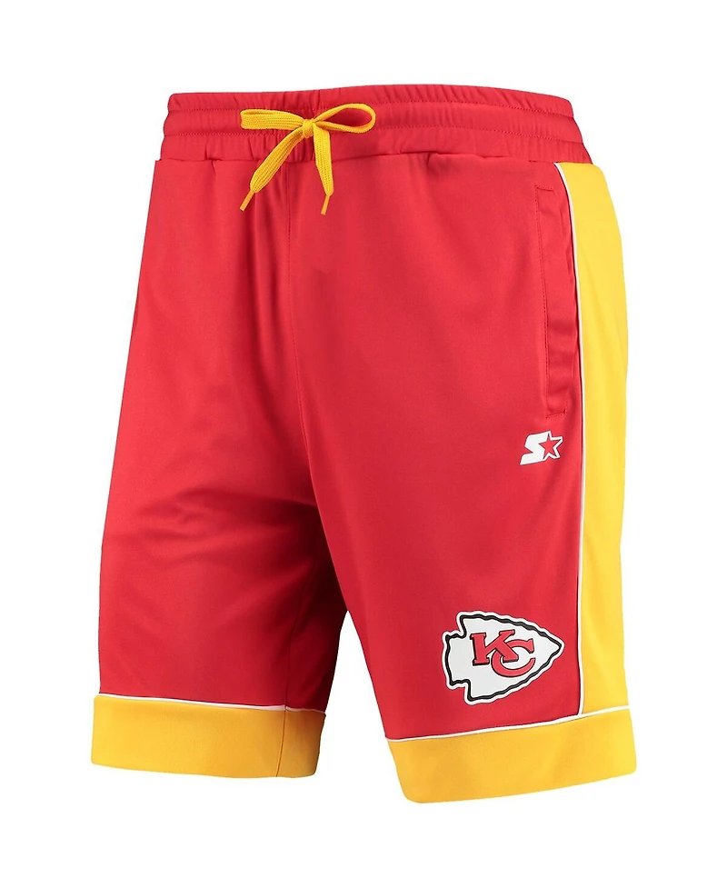 Men's Starter Red, Gold Kansas City Chiefs Fan Favorite Fashion Shorts