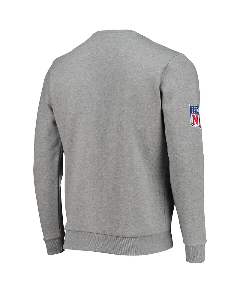 Men's Starter Gray New Orleans Saints Locker Room Throwback End Zone Pullover Sweatshirt