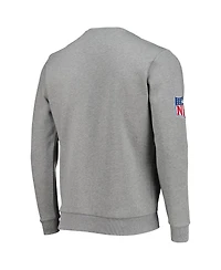 Men's Starter Gray New Orleans Saints Locker Room Throwback End Zone Pullover Sweatshirt