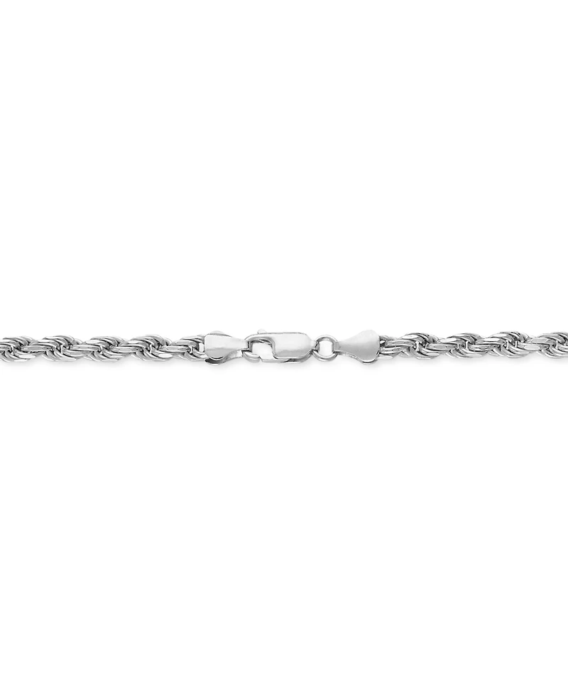 Esquire Men's Jewelry 2-Pc. Set 22" Rope Link Chain Necklace & Matching Bracelet, Created for Macy's
