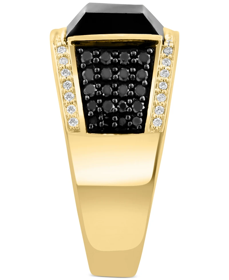 Effy Men's Onyx & Diamond (3/4 ct. t.w.) Ring in 14k Gold