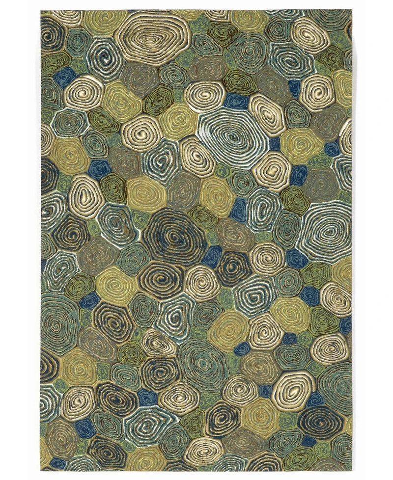 Liora Manne' Visions Iii Giant Swirls 2' x 3' Outdoor Area Rug