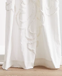 Peri Home Gates Tufted Chenille Pole Top 2-Piece Curtain Panel Set