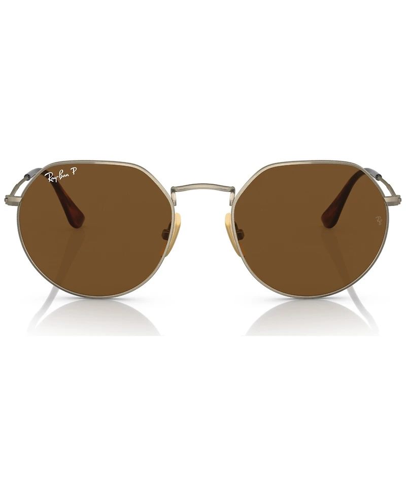 Ray-Ban Unisex Titanium Polarized Sunglasses, RB8165