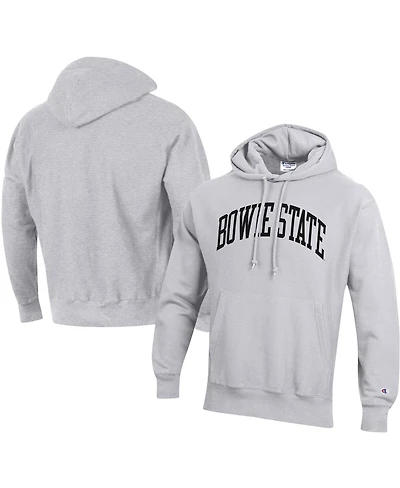 Men's Champion Gray Bowie State Bulldogs Tall Arch Pullover Hoodie