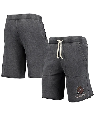 Men's Heathered Black Alternative Apparel Oregon State Beavers Victory Lounge Shorts