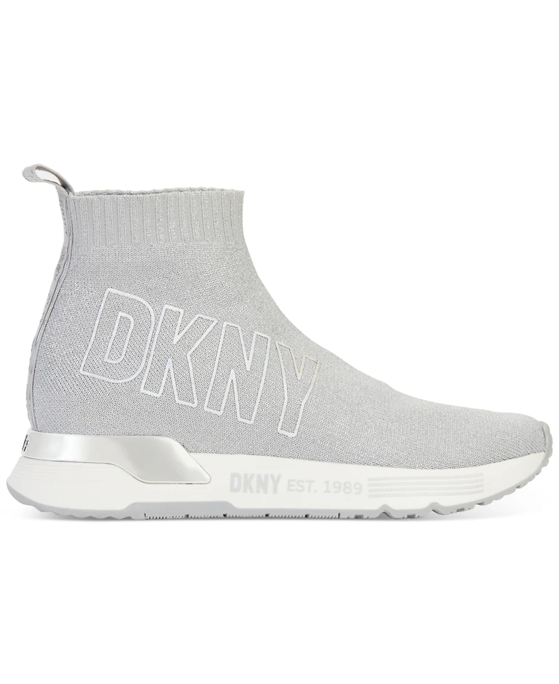 Dkny Women's Nona Pull-On Logo Sock Sneakers