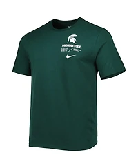 Men's Nike Green Michigan State Spartans Team Practice Performance T-shirt