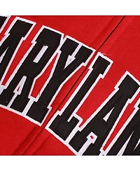 Women's Colosseum Red Maryland Terrapins Arched Name Full-Zip Hoodie