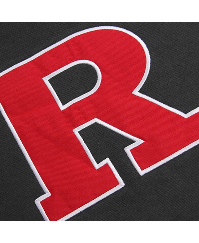 Big Boys Stadium Athletic Charcoal Rutgers Scarlet Knights Big Logo Pullover Hoodie